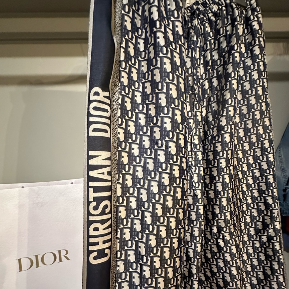 Christian Dior pants.